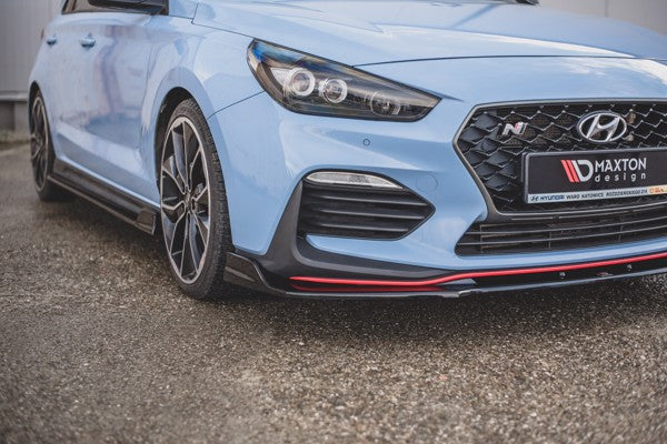 Maxton Front Splitter V.3 Hyundai I30 N Mk3 Hatchback/ Fastback - Gloss Black