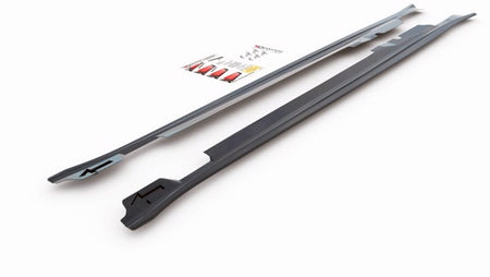 Maxton Side Skirts Diffusers V.2 Porsche Panamera Turbo 970 Facelift - Gloss Black