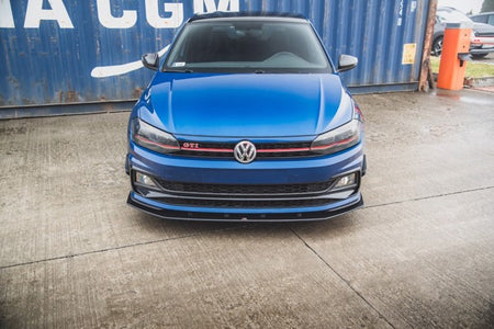 Maxton Racing Durability Front Splitter Volkswagen Polo Gti Mk6 - Black
