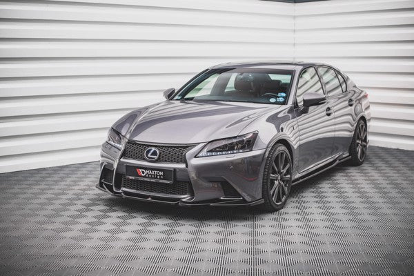 Maxton Front Splitter V.2 Lexus Gs F Sport Mk4 (L10) - Gloss Black