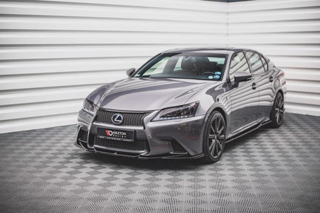 Maxton Front Splitter V.2 Lexus Gs F Sport Mk4 (L10) - Gloss Black