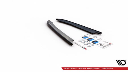 Maxton Rear Side Splitters Hyundai I40 Mk1 - Gloss Black