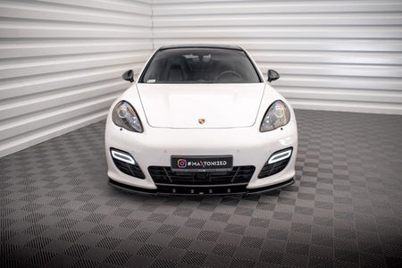 Maxton Front Splitter V.1 Porsche Panamera Turbo Sport Design Package 970 - Gloss Black (OUTLET) 