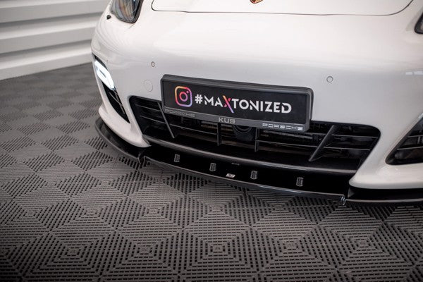 Maxton Front Splitter V.1 Porsche Panamera Turbo Sport Design Package 970 - Gloss Black (OUTLET) 