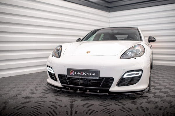 Maxton Front Splitter V.1 Porsche Panamera Turbo Sport Design Package 970 - Gloss Black (OUTLET) 