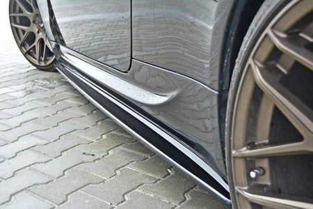 Maxton Side Skirts Diffusers BMW M6 E63 - Gloss Black