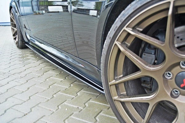 Maxton Side Skirts Diffusers BMW M6 E63 - Gloss Black