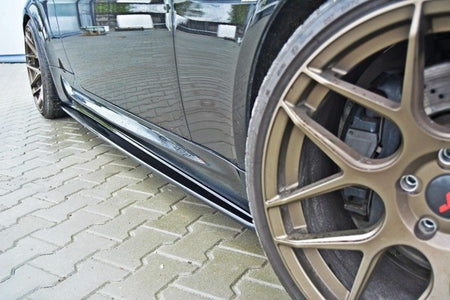 Maxton Side Skirts Diffusers BMW M6 E63 - Gloss Black