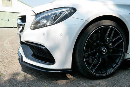 Maxton Front Splitter V.1 Mercedes C-Class C205 63Amg Coupe - Gloss Black