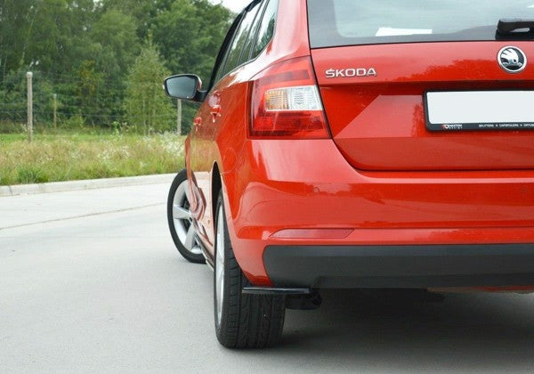 Maxton Rear Side Splitters Skoda Rapid Spaceback - Gloss Black