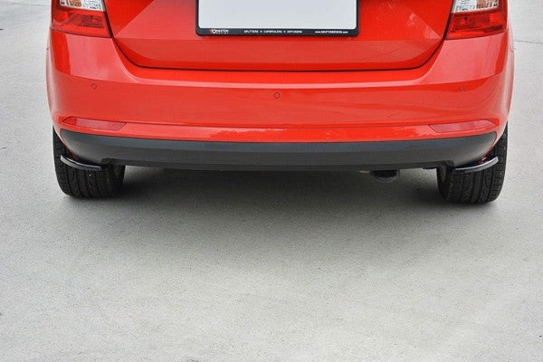 Maxton Rear Side Splitters Skoda Rapid Spaceback - Gloss Black