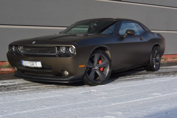 Maxton Front Splitter Dodge Challenger Mk3. Phase-I Srt8 Coupe - Gloss Black