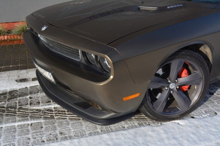 Maxton Front Splitter Dodge Challenger Mk3. Phase-I Srt8 Coupe - Gloss Black