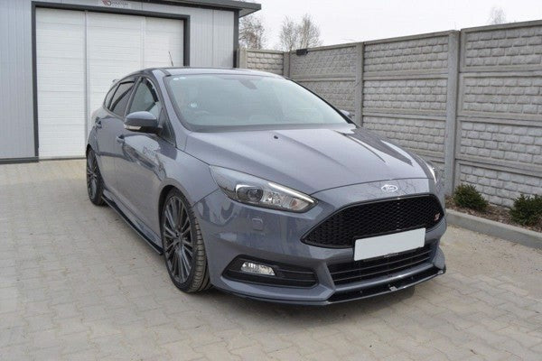 Maxton Front Splitter Ford Focus St Mk3 Fl (Cupra) - Gloss Black