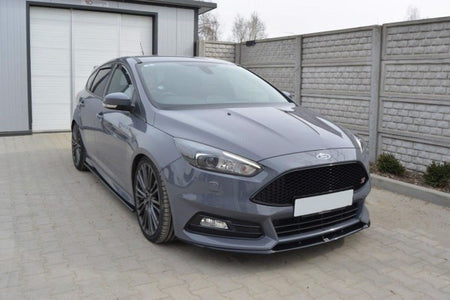 Maxton Front Splitter Ford Focus St Mk3 Fl (Cupra) - Gloss Black