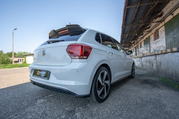 Maxton Rear Side Splitters VW Polo Mk6 Gti - Gloss Black