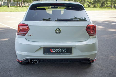 Maxton Rear Side Splitters VW Polo Mk6 Gti - Gloss Black