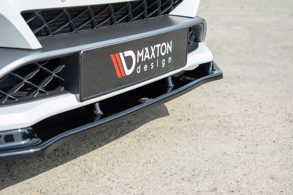Maxton Front Splitter V.1 Renault Megane Iv RS - Gloss Black