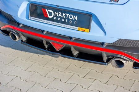 Maxton Central Rear Splitter Hyundai I30 N Mk3 Fastback  - Gloss Black