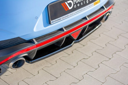 Maxton Central Rear Splitter Hyundai I30 N Mk3 Fastback  - Gloss Black
