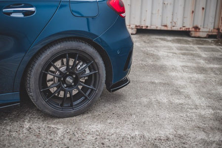 Maxton Rear Side Splitters Mercedes A35 Amg Hatchback W177  - Gloss Black