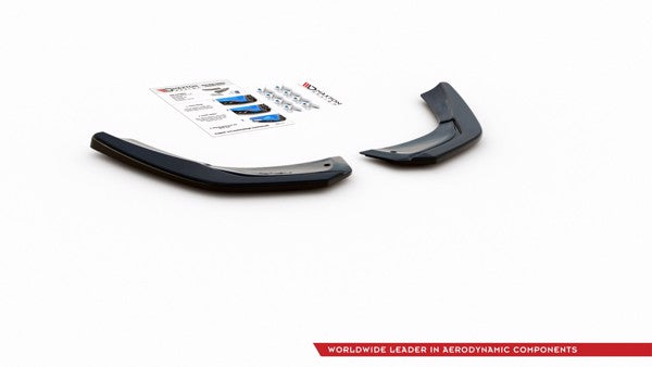 Maxton Rear Side Splitters Mercedes A35 Amg Hatchback W177  - Gloss Black