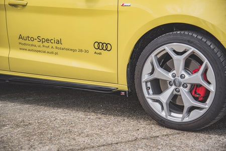 Maxton Side Skirts Diffusers Audi A1 S-Line Gb - Gloss Black