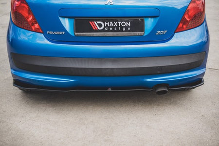 Maxton Rear Side Splitters Peugeot 207 Sport - Gloss Black