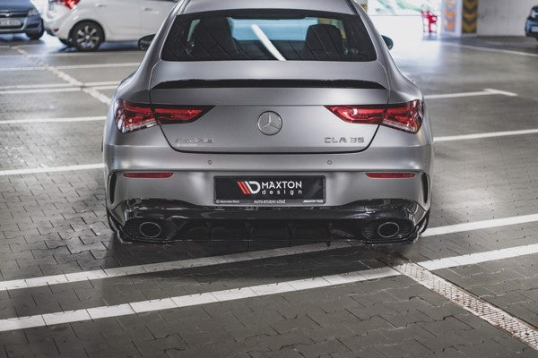 Maxton Rear Valance Mercedes-Amg Cla 35 Aero / 45 Aero C118 - Gloss Black