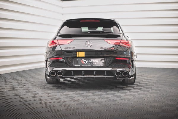 Maxton Rear Valance Mercedes-Amg Cla 35 Aero / 45 Aero C118 - Gloss Black