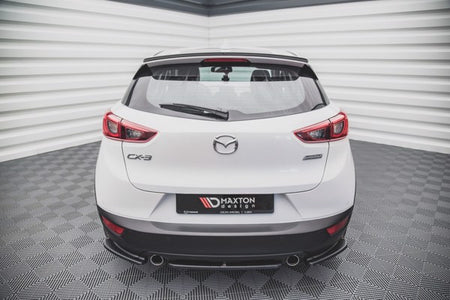 Maxton Central Rear Splitter For Mazda Cx-3  - Gloss Black