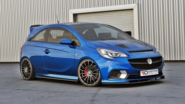 Maxton Front Splitter Opel Corsa E Opc/Vxr Nurburg - Gloss Black