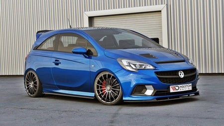 Maxton Front Splitter Opel Corsa E Opc/Vxr Nurburg - Gloss Black