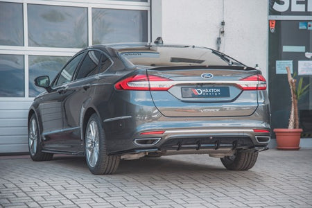 Maxton Rear Valance Ford Mondeo VIgnale Mk5 Facelift - Gloss Black