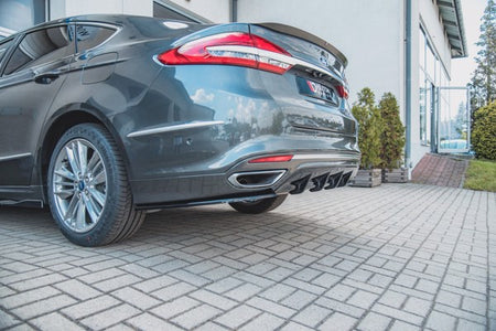 Maxton Rear Valance Ford Mondeo VIgnale Mk5 Facelift - Gloss Black