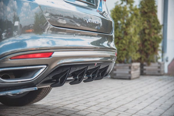 Maxton Rear Valance Ford Mondeo VIgnale Mk5 Facelift - Gloss Black