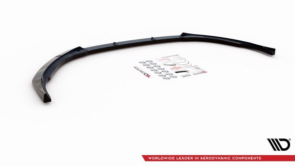 Maxton Front Splitter V.1 Peugeot 308 Gt Mk2 Facelift - Gloss Black