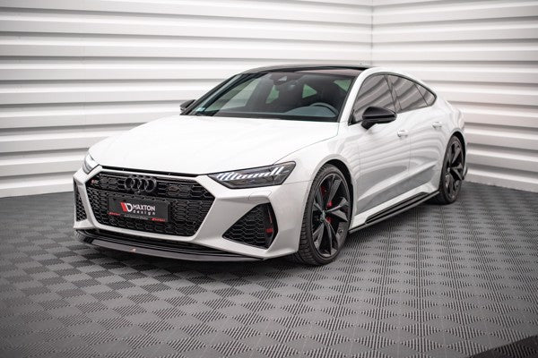 Maxton Front Splitter V.3 Audi RS6 C8 / RS7 C8 - Gloss Black