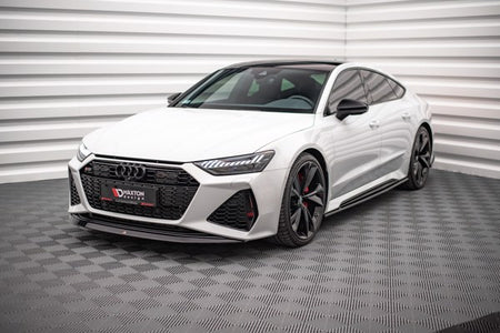 Maxton Front Splitter V.3 Audi RS6 C8 / RS7 C8 - Gloss Black