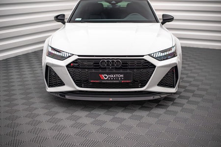 Maxton Front Splitter V.3 Audi RS6 C8 / RS7 C8 - Gloss Black