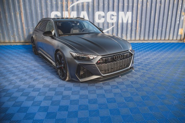 Maxton Front Splitter V.3 Audi RS6 C8 / RS7 C8 - Gloss Black