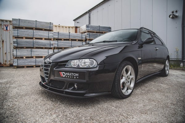 Maxton Front Splitter Alfa Romeo 156 Facelift - Gloss Black