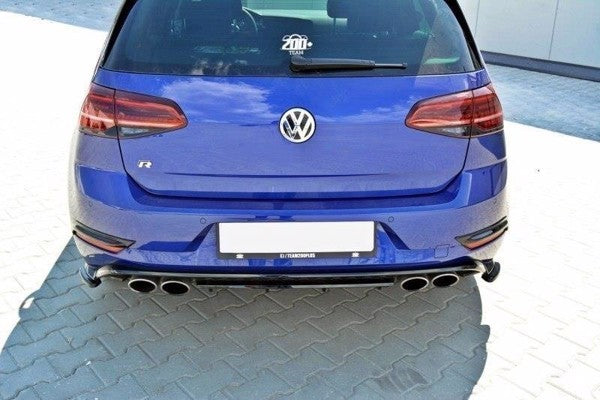 Maxton Rear Side Splitters VW Golf 7 R / R-Line Facelift - Gloss Black
