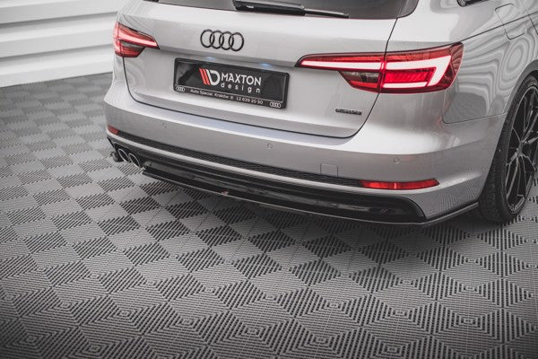 Maxton Rear Side Splitters V.2 Audi A4 S-Line B9 - Gloss Black
