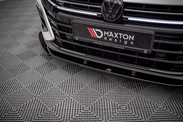 Maxton Front Splitter V.1 Volkswagen Arteon R - Gloss Black