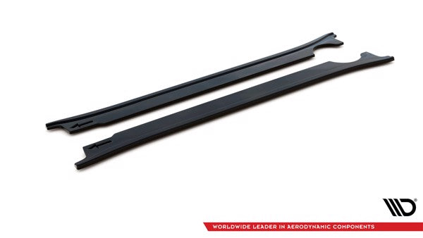 Maxton Side Skirts Diffusers Porsche 911 Carrera 4S 992 - Gloss Black