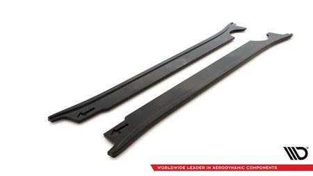 Maxton Side Skirts Diffusers Porsche 911 Carrera 4S 992 - Gloss Black