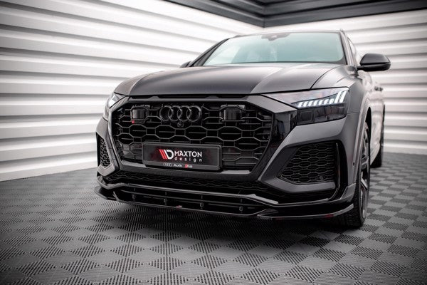 Maxton Front Splitter V.2 Audi RSQ8 Mk1 - Gloss Black