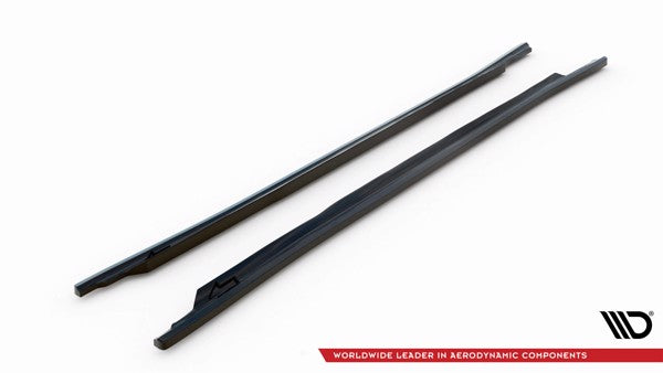 Maxton Side Skirts Diffusers Audi A3 8Y - Gloss Black