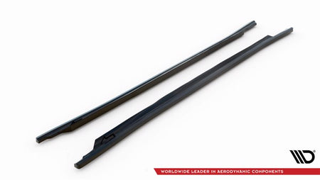 Maxton Side Skirts Diffusers Audi A3 8Y - Gloss Black